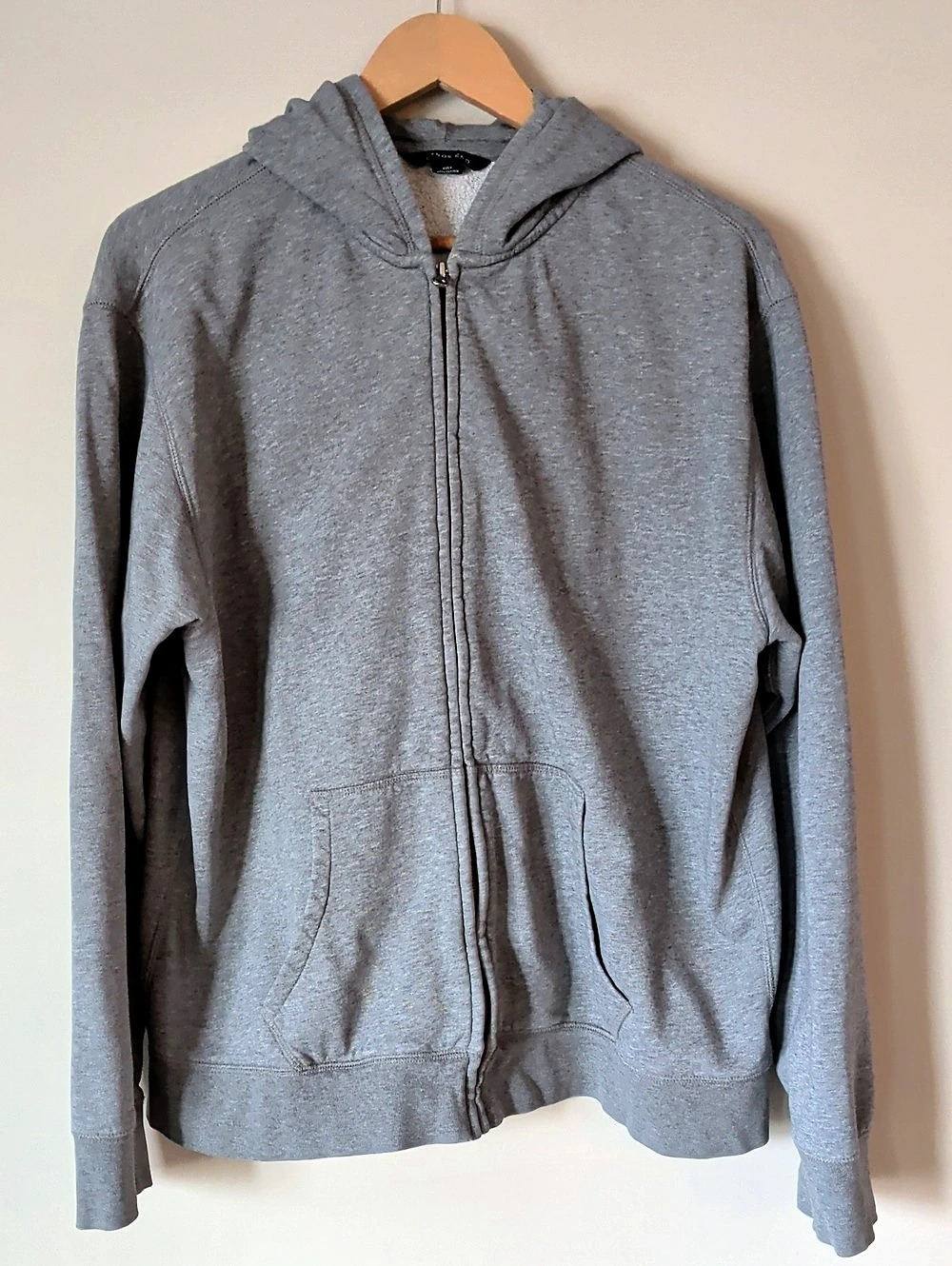 Lands' End Serious Sweats Full Zip Hoodie Gray XL